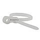 Product image for Mountable head Cable Tie 4 inch 18LBS, 100pcs/Pack - White