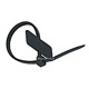 Product image for Marker Cable Tie 4 inch 18LBS, 100pcs/Pack - Black