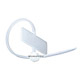 Product image for Marker Cable Tie 4 inch 18LBS, 100pcs/Pack - White