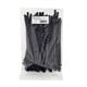 Product image for Releasable cable tie 8 inch 50LBS, 100pcs/Pack - Black