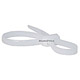 Product image for Double Head Cable tie 8 7/8 inch 50LBS, 100pcs/Pack - White