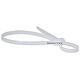 Product image for Double Head Cable tie14 9/16 inch 50LBS, 100pcs/Pack - White
