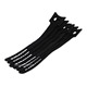 Product image for Hook & Loop Fastening Cable Ties 6inch, 10pcs/Pack - Black