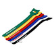 Product image for Hook & Loop Fastening Cable Ties 6inch, 6pcs/Pack - 6 colors