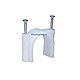 Product image for Circle cable clips with steel nail, 30mm, 50pcs/Pack