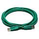 Product image for USB 2.0 A Male/A Male Cable, 28/24 AWG  10ft - Green