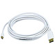 15FT 32AWG Mini DisplayPort to DisplayPort Cable - White