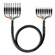 2 Meter (6ft) 8-Channel 1/4inch TS Male to RCA Male Snake Cable