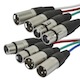 2 Meter (6ft) 4-Channel (2 upstream & 2 downstream) XLR Male to XLR Female Snake Cable