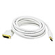 15ft 28AWG DisplayPort to DVI Cable - White