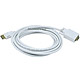 15ft 28AWG DisplayPort to VGA Cable - White
