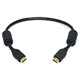 1.5ft 28AWG High Speed HDMI® Cable With Ethernet w/ Ferrite Cores - Black