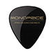 Medium Celluloid Guitar Picks - 12 pc - Solid Black