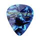 Medium Celluloid Guitar Picks - 12 pc - Abalone Blue
