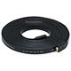 25ft 24AWG CL2 Flat Standard HDMI® Cable With Ethernet - Black