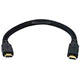 1ft 24AWG CL2 High Speed HDMI® With Ethernet Cable w/ Net Jacket - Black