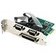 Image of PCI-Express 2x Dual RS-232 Serial Port and 1x Parallel Port Card, Moschip Chipset