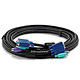 Molded 3-In-1 KVM Cables, SVGA PS/2 M/F- 10FT (Black)