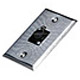 Product image for XLR Female 3 Pin One Port Zinc Alloy Wall Plate 