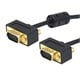 50ft Ultra Slim SVGA Super VGA 30/32AWG M/M Monitor Cable w/ ferrites (Gold Plated Connector)
