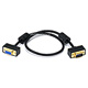 1.5ft Ultra Slim SVGA Super VGA 30/32AWG M/F Monitor Cable w/ ferrites (Gold Plated Connector)