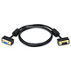 3ft Ultra Slim SVGA Super VGA 30/32AWG M/F Monitor Cable w/ ferrites (Gold Plated Connector)