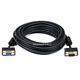 25ft Ultra Slim SVGA Super VGA 30/32AWG M/F Monitor Cable w/ ferrites (Gold Plated Connector)