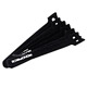 Product image for Hook & Loop Fastening Cable Ties 6inch, 100pcs/Pack - Black