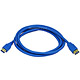 6ft USB 3.0 A Male to A Female Extension 28/24AWG Cable (Gold Plated)