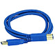 3ft USB 3.0 A Male to B Male 28/24AWG Cable (Gold Plated)