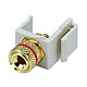 Image of Keystone Jack - Banana Jack w/Red Ring (Solder Type) - Ivory