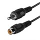 12ft RCA Plug/Jack M/F Cable - Black