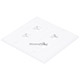 Product image for 2-Gang Wall Plate for Keystone, 4 Hole - White