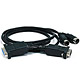 Product image for MIDI cable DIN5M/M - DB15M/F cable - 4ft