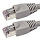 10FT 24AWG Cat5e 350MHz STP Bare Copper Ethernet Network Cable - Gray