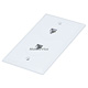 Image of Wall Plate Jacks 6P4C Double - Flush Type