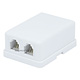 Image of Surface Mount 6P6C - 2 port (Compact Style)
