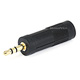 3.5mm Stereo Plug to 6.35mm (1/4 Inch) Mono Jack Adaptor - Gold Plated