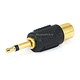 2.5mm Mono Plug to RCA Jack Adaptor - Gold Plated