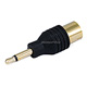 3.5mm Mono Plug to 9.5mm TV Jack Adaptor - Gold Plated