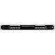 Image of Cat5 Enhanced 45 Degree Patch Panel 12P (568A/B Compatible)