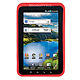 Silicone Case with Fingerprint Pattern for 7 inch Galaxy Tab - Red