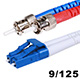 Image of Fiber Optic Cable, LC/ST, Single Mode, Duplex - 10 meter (9/125 Type) - Yellow