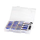 Image of ACDelco Storage Box w/ 39 Alkaline Battery (20-AA, 8-AAA, 5-C, 4-D, 2-9V) and 2-AA Aluminum Flashlight