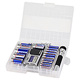 Image of ACDelco Storage Box w/ 25 Alkaline Battery (12-AA, 8-AAA, 2-C, 2-D, 1-9V), 2-AA Aluminum Flash Light and AM/FM Radio