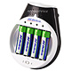 Image of ACDelco Insta-Use (Pre-Charged) 30 Minutes Ultra-Fast Battery Charger w/ 2000mAh Ni-MH AA Battery 4-Pack
