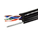Image of 1000FT 24AWG Cat5e 350MHz UTP Solid + Iron, Riser Rated (VW-1), Bulk Ethernet Bare Copper Cable - Black