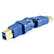 Product image for USB 3.0 A Female to B Male Adapter (Gold Plated)