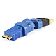 Product image for USB 3.0 Micro B Male to USB 2.0 A Male Adapter (Gold Plated)