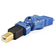 USB 3.0 Micro B Male to USB 2.0 B Male Adapter (Gold Plated)